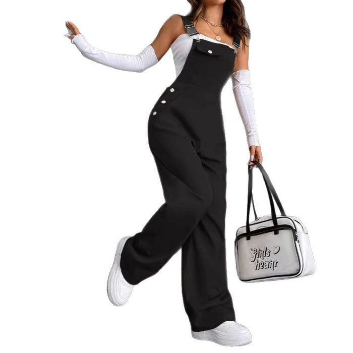 Women's Suspender Jumpsuit with Sizes for Everyday Wear