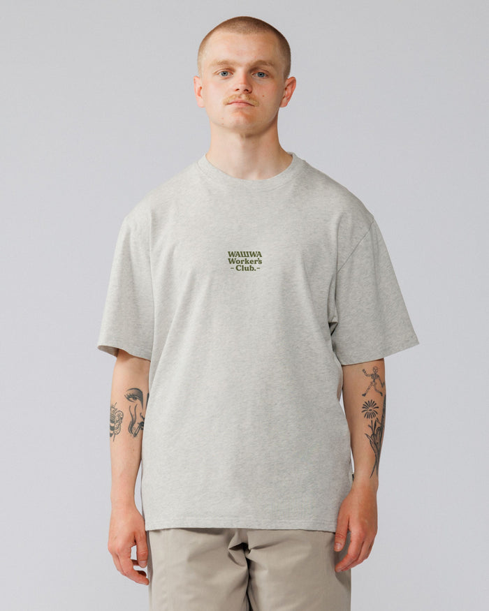 Workers Logo Stride T-Shirt - Marl Grey