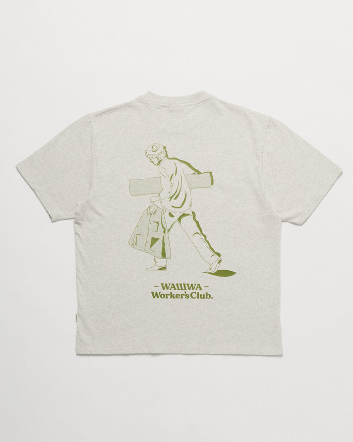 Workers Logo Stride T-Shirt - Marl Grey