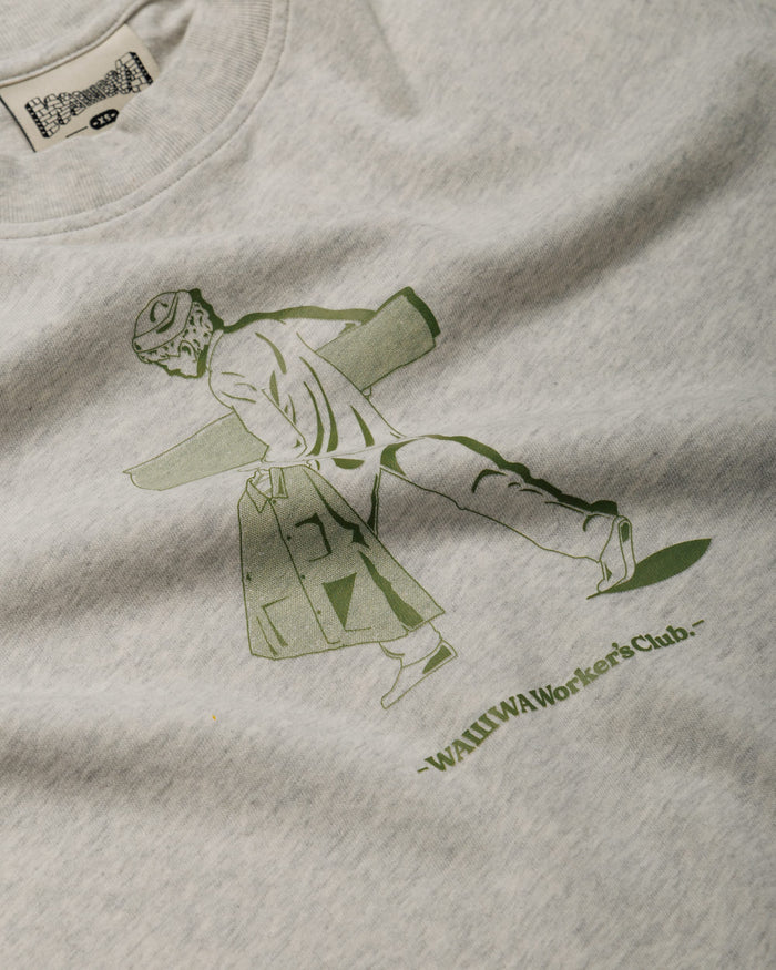 Workers Stride T-Shirt - Marl Grey