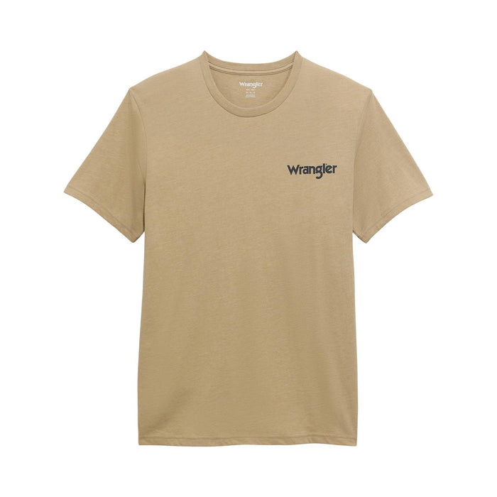 Wrangler Graphic Short Sleeve T-Shirt in Trench Coat Heather
