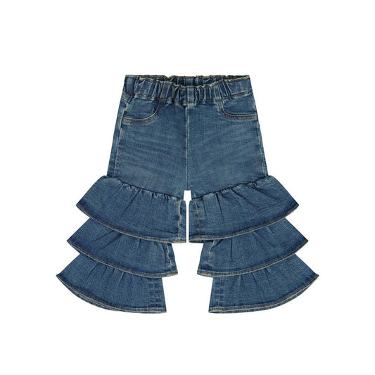 Wrangler Pull Up Tiered Flare Jean