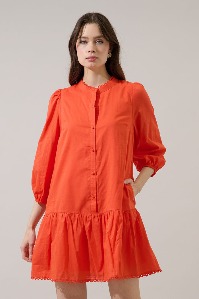 Yamila Ruffle Mini Dress