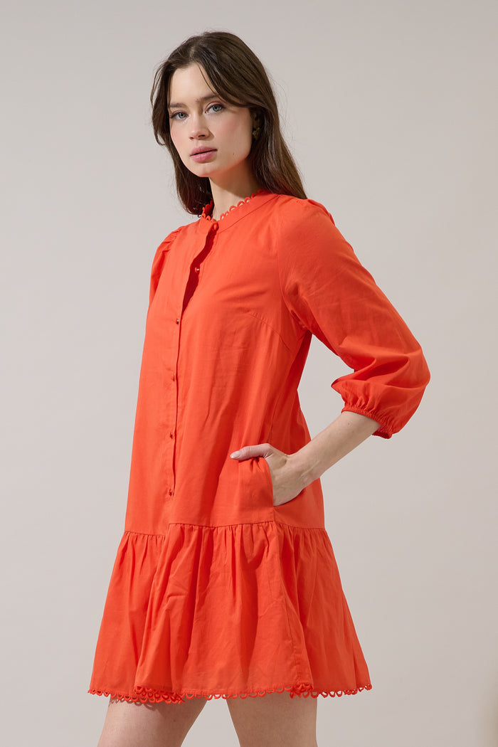 Yamila Ruffle Mini Dress