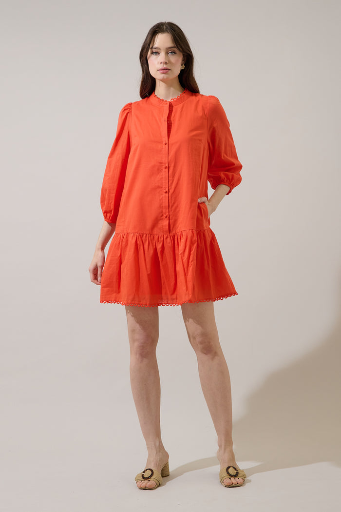 Yamila Ruffle Mini Dress