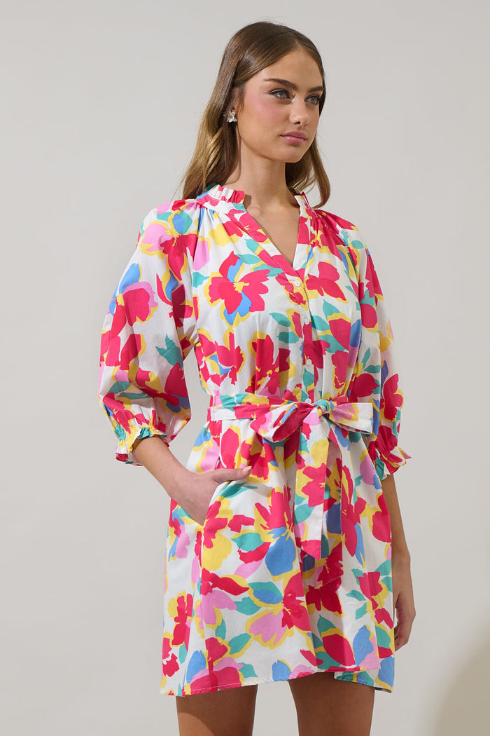 Yani Floral Tursa Shift Mini Dress