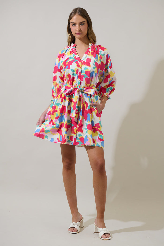 Yani Floral Tursa Shift Mini Dress