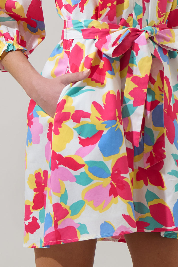 Yani Floral Tursa Shift Mini Dress