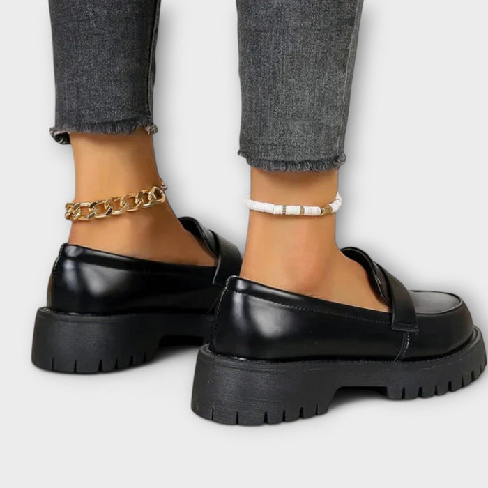 Zelvana – Women's Comfort Moccasins with Satin Wedges