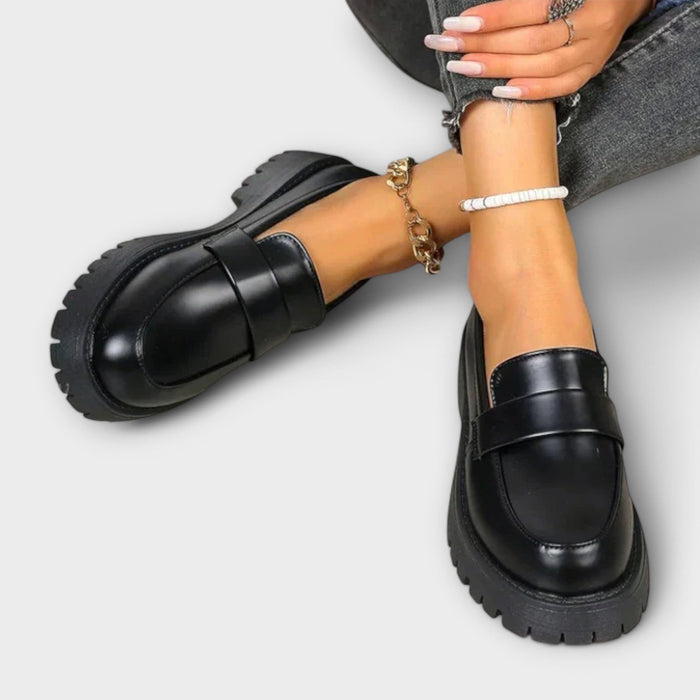 Zelvana – Women's Comfort Moccasins with Satin Wedges